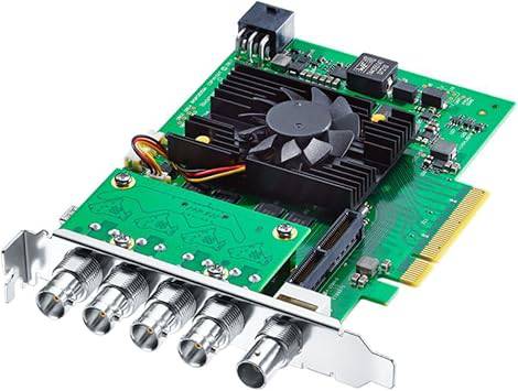 Blackmagic Design DeckLink 8K Pro video capture and playback card installed in a computer system.