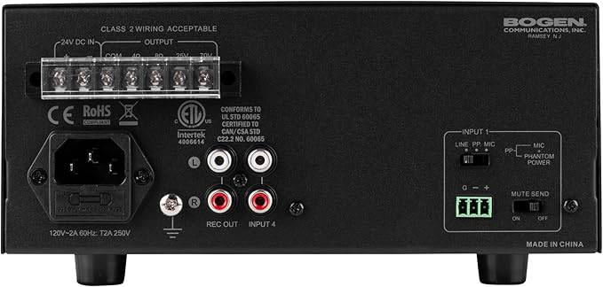 Beaver Computer Bogen Amplifier 40W RMS, 2-channel CC4021, showing front panel with control knobs and input connections.
