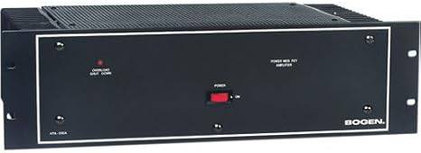 Beaver Computer BOGEN HTA250A 250W rack mount communication amplifier with control panel and connections.