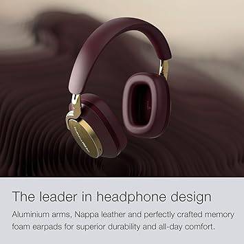 Bowers & Wilkins Px8 Over-Ear Wireless Headphones, Advanced Active Noise Cancellation, B&W Android/iOS Music App Compatible, Premium Design, 7-Hour Playback on 15-Min Quick Charge, Black (FP42951)