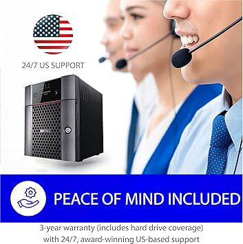 Buffalo TeraStation 3420DN 4-bay SMB desktop NAS with 16TB storage and included hard drives, ideal for network storage solutions.
