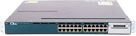 Beaver Computer Catalyst 3560X-24T-S Ethernet switch with 24 Ethernet ports and front panel LEDs for network management.