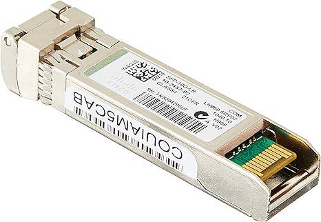 Cisco 10GBASE-LR SFP module for 10-Gigabit Ethernet, hot-swappable with standard 5-year warranty, by Beaver Computer.