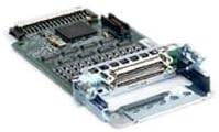Cisco 16-channel asynchronous serial interface card for ISR 4000 series routers by Beaver Computer, shown installed in the device.