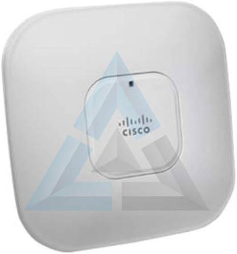 Cisco AIR-CAP3502I-A-K9 3500I Series Access Point mounted on wall, featuring antennas and network ports for wireless connectivity.