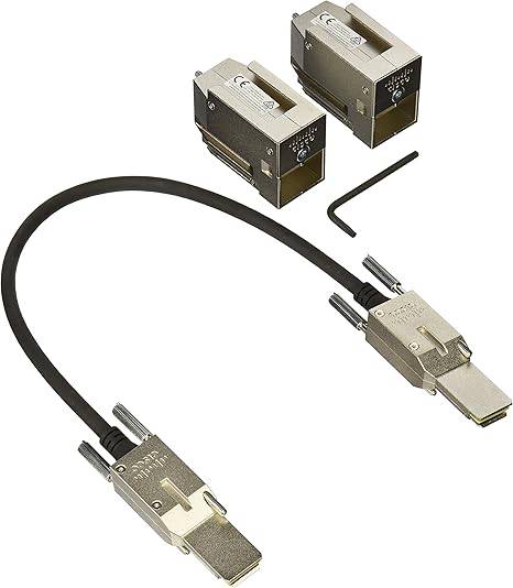 Cisco Catalyst 3650 Stack Module kit with stacking cables, used for network switch stacking and expansion.