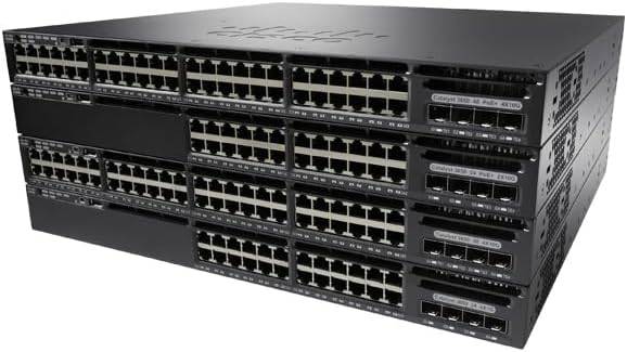 Cisco Catalyst 3650-24TD-L network switch with 24 Gigabit Ethernet ports, 2 10G uplinks, 2 1G uplinks, 1 RU size, and 250W power supply.
