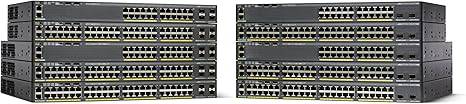 Cisco Catalyst WS-C2960X-48LPD-L 48 port Ethernet switch with 370W PoE, featuring multiple ports and LED indicators.