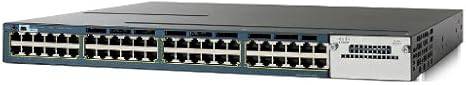 Cisco Catalyst WS-C3560X-48P-L Gigabit Ethernet switch with 48 ports, shown with ports and front panel details.