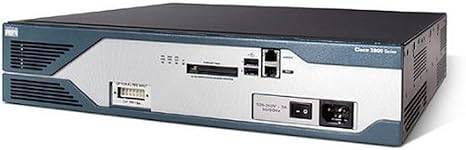 Cisco CISCO2851 Integrated Services Route with multiple ports and sleek black design, used for network connectivity.