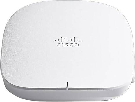 Cisco Business 150AX Wi-Fi 6 2x2 access point with 1 GbE port, ceiling mount, PoE injector, and 3-year hardware protection.