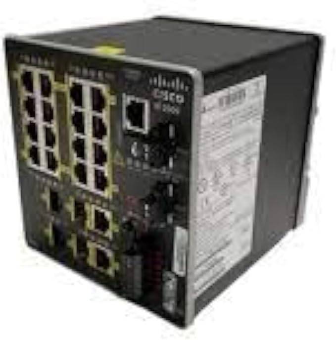 Cisco Designed IE-2000-16TC-B Ethernet switch by Beaver Computer, compact network switch with multiple ports and connectivity options