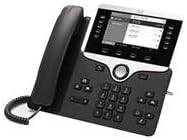 Cisco IP Phone 8811 VoIP phone with 5 lines in charcoal, featuring SIP, RTCP, RTP, SRTP, and SDP protocols.