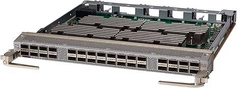 Cisco N9K-X9732C-EX 100 Gigabit Ethernet line card with 32 QSFP expansion slots for data networking.