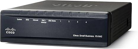 Cisco RV042G Dual WAN VPN Router by Beaver Computer with multiple Ethernet ports and secure network connectivity.