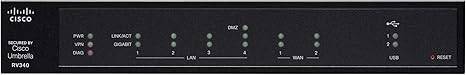 Cisco RV340 VPN Router with 4 Gigabit Ethernet (GbE) Ports plus Dual WAN, Limited Lifetime Protection - RV340-K9-NA