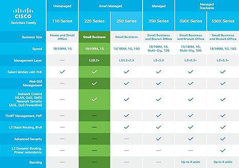 Cisco SF220-24 Smart Switch with 24 Fast Ethernet ports and 2 Gigabit Ethernet ports, featuring limited lifetime protection.
