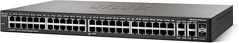 Cisco SG 300-52 52-port Gigabit managed switch with multiple Ethernet ports, designed for network management and connectivity.