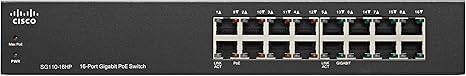 Cisco SG110-24 Desktop Switch with 24 Gigabit Ethernet (GbE) Ports plus 2 Combo mini-GBIC SFP , Limited Lifetime Protection (SG11016HPNA)