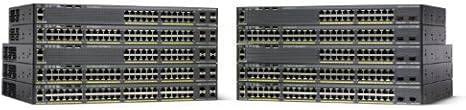 Cisco WS-C2960XR-48FPS-I Ethernet switch with 48 ports, PoE, rack-mountable, manageable, and 4 expansion slots.