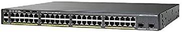 Cisco WS-C2960XR-48TS-I Catalyst switch with 48 Gigabit Ethernet ports, shown in a typical network setup.