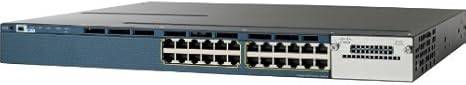 Cisco WS-C3560X-24T-E Catalyst 24-port Gigabit managed network switch with multiple Ethernet ports and LED indicators.