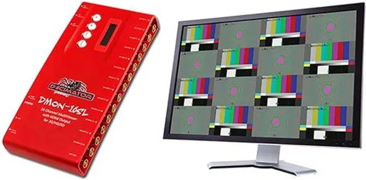 Decimator DMON-16SL 16-Channel SDI Multiviewer with HDMI Output for 3G/HD/SD and Custom Layouts - DD-16SL