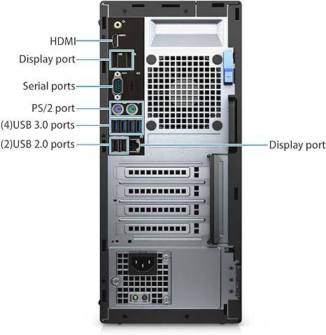 Dell OptiPlex 7050 MT Intel Core i7-6700 3.4 GHz, 32GB RAM, 1TB SSD,500GB HDD, AX200 Built-in WiFi 6,Bluetooth 5.2,HDMI,Keyboard & Mouse Windows 10 Pro (Renewed)