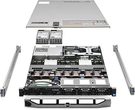 Dell PowerEdge R620 server with 2.90GHz 16-core CPU, 192GB RAM, 8x 500GB SSD, rack rails, renewed by Beaver Computer.