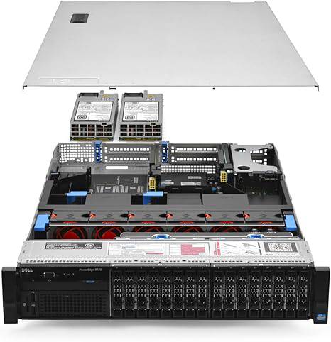 Dell PowerEdge R720 server with dual E5-2640v2 processors, 64GB RAM, and H310 controller, renewed by Beaver Computer.