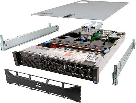 Dell PowerEdge R720 server with dual E5-2690 processors, 192GB RAM, 512GB SSDs, and rails from Beaver Computer.