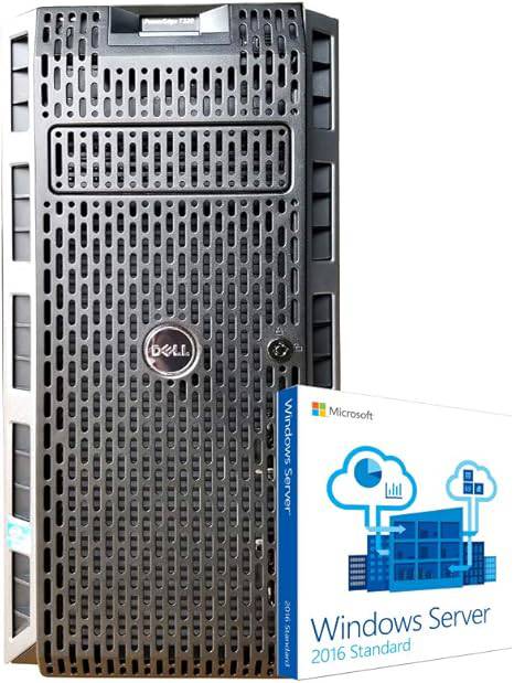 Dell PowerEdge T320 tower server with Intel Xeon E5-2470, 64GB RAM, 2TB SSDs, 4TB HDDs, RAID, Windows Server 2016, renewed.