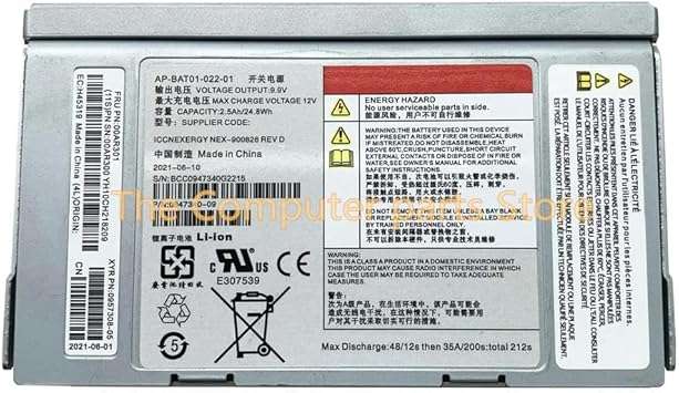 Beaver Computer Battery Backup Unit for IBM Storwize V7000, model 85Y5898, 85Y6046, 00AR301, 00AR300, in black with connectors