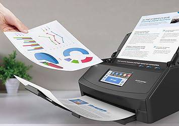 Fujitsu PA03770-B105 ScanSnap iX1500 Color Duplex Document Scanner with Touch Screen for Mac and PC (Black Model) - Pa03770-B105