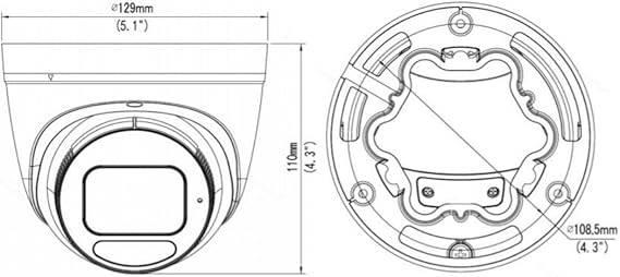 Geovision GV-EBD4813 4MP IR Outdoor AI Network Dome Camera with 2.7 to 13.5 varifocal Lens - GV-EBD4813