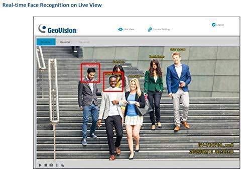 GEOVISION GV-FD8700-FR 8MP Low Lux WDR Face Recognition IR Network Dome Camera with 3.3~12mm varifocal Lens, RJ45 Connection