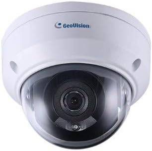 Beaver Computer GEOVISION GV-TDR2700-1F 2MP IR WDR outdoor mini dome camera with 4mm lens and RJ45 connection.