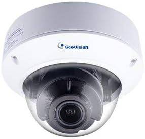 GEOVISION GV-TVD4700 4MP IR WDR outdoor mini dome camera with 2.8-12mm varifocal lens and RJ45 network connection.