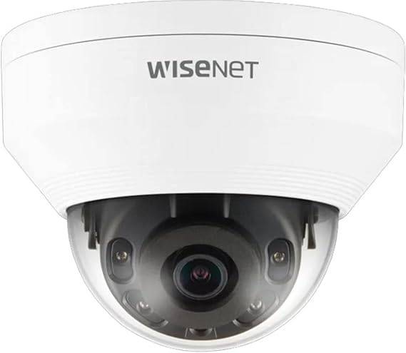 HANWHA | QNV-8010R | 5 MP Network IR Vandal Resistant Dome Camera with 2.8mm Fixed Lens, IP66, IK10 Weatherproof, RJ45 Connection - QNV-8010R