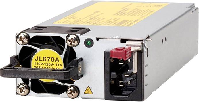 Hewlett Packard Enterprise Aruba X372 54VDC 1600W power supply with 110-240VAC input, TAA compliant, used in network equipment