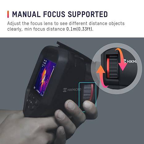 HIKMICRO M10 Professional Thermal Imaging Camera 160 x120 IR Resolution with 8Mp Visual Camera, Manual Focus, Wi-Fi Thermal Imagers with 25 Hz Refresh Rate Test…