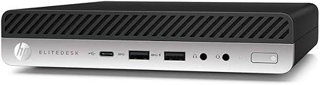 HP EliteDesk 800 G3 Mini Desktop Computer, Intel Quad-Core i5-6500T, 16GB DDR4 RAM, 256GB SSD, Keyboard&Mouse, VGA, DP, Windows 10 Pro (Renewed)
