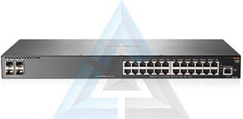 HP JL354A Aruba 2540 24G 4SFP+ network switch with 24 Ethernet ports and four SFP+ ports, shown on a neutral background.