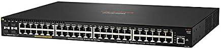 HP Aruba 2930F 48G PoE+ Layer 3 managed switch with 48 Gigabit ports, 4 SFP+ uplinks, rack-mountable, 740W PoE+ power.