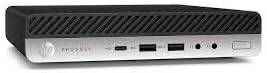 HP ProDesk 600 G4 Desktop Mini Intel 8th Gen Core i5-8500T 256 GB SSD 16GB DDR4 2666 MT/s Intel 2.1GHz UHD 630 Windows 10 Pro 64-bit