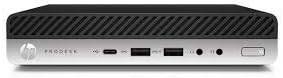 HP ProDesk 600 G4 Desktop Mini Intel 8th Gen Core i5-8500T 256 GB SSD 16GB DDR4 2666 MT/s Intel 2.1GHz UHD 630 Windows 10 Pro 64-bit