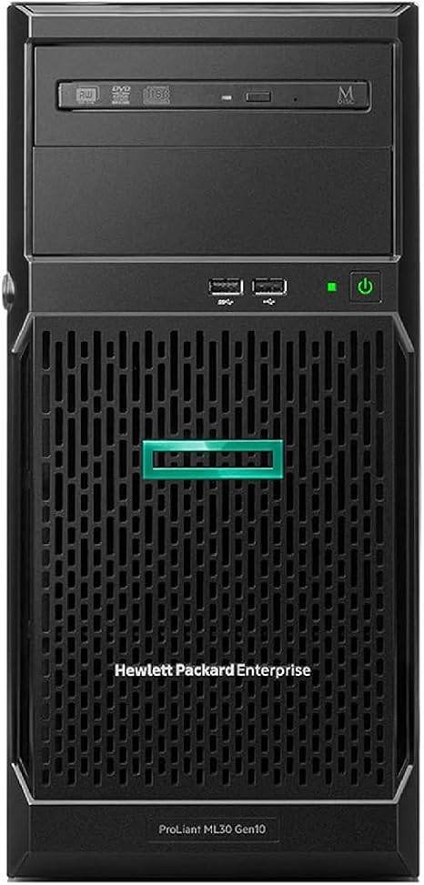 HP ProLiant ML30 Gen10 Tower Server bundle with Intel Xeon E-2224, 64GB DDR4, 8TB SSD, RAID, and Windows Server 2019
