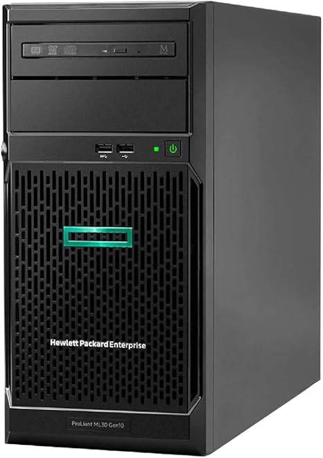 HP ProLiant ML30 Gen10 Tower Server Bundle with Intel Xeon E-2224, 64GB DDR4, 8TB SSD, RAID, Windows Server 2019