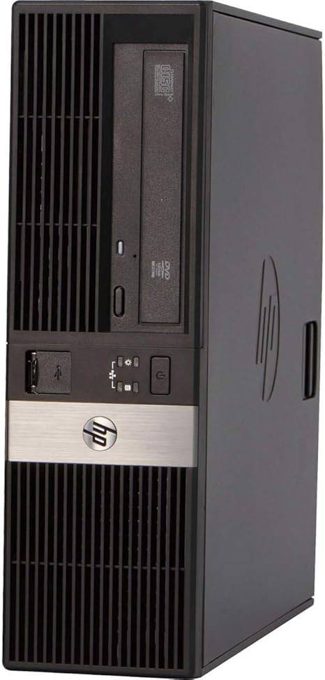 Beaver Computer HP RP5800 retail POS system with Intel Core i5, 8GB DDR3 RAM, 240GB SSD, Windows 10, in a black desktop case.