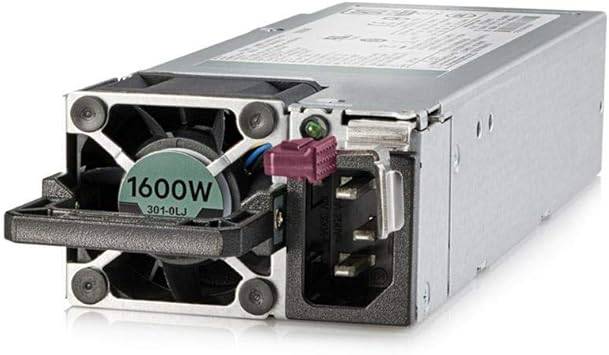 HPE 830272-B21 1600W Flex Slot Platinum hot plug power supply kit with low halogen, shown installed in server hardware.